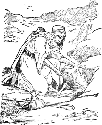 Parable Of The Lost Sheep Coloring Page